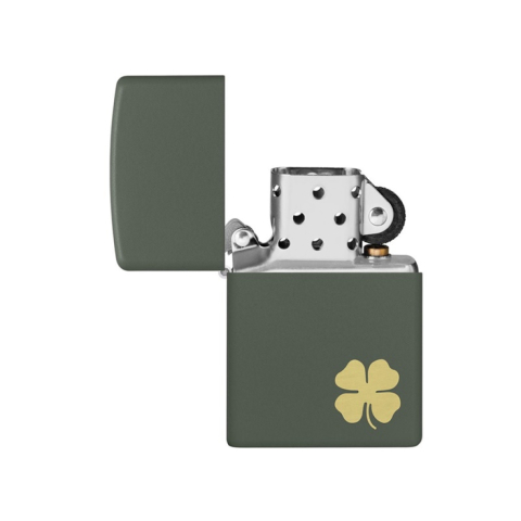 Zippo Four Leaf Clover Green Matte – 49796