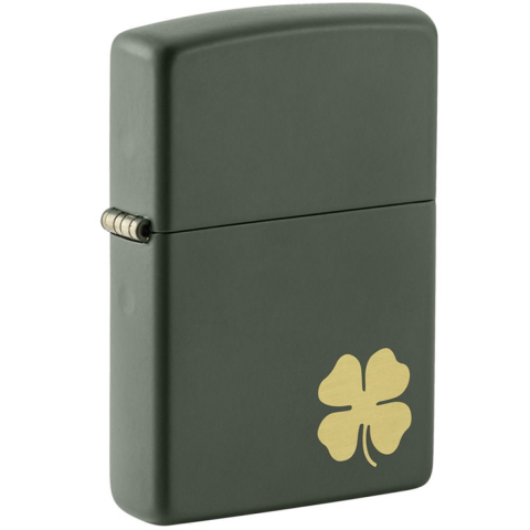 Zippo Four Leaf Clover Green Matte – 49796