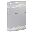 Zippo High Polish Chrome Clover Design – 48586