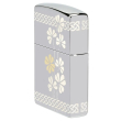 Zippo High Polish Chrome Clover Design – 48586