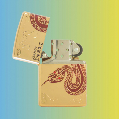 Zippo kỷ niệm năm Rắn 2025 phiên bản giới hạn 1000 chiếc thị trường Châu Á