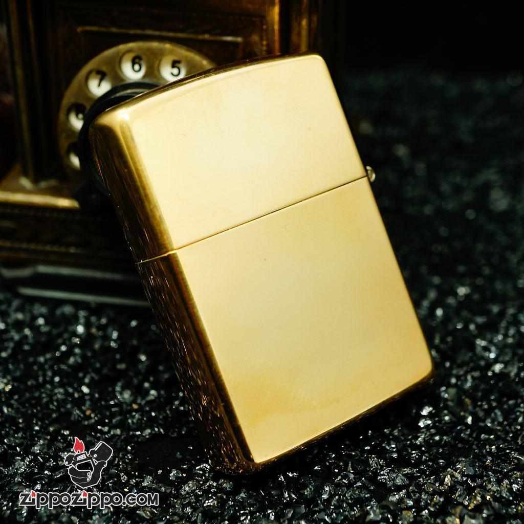 Zippo La mã đồng bóng solid brass sản xuất năm 1993