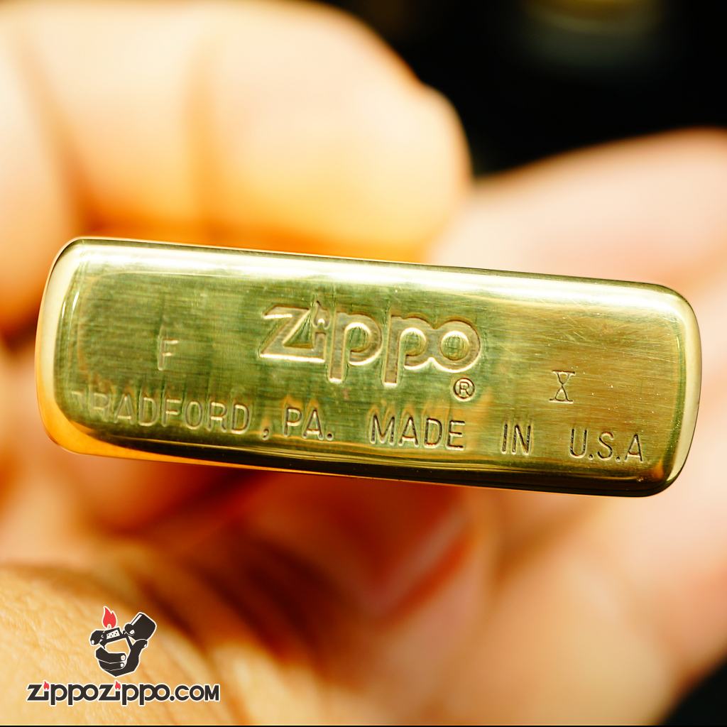 Zippo La mã đồng bóng solid brass sản xuất năm 1994