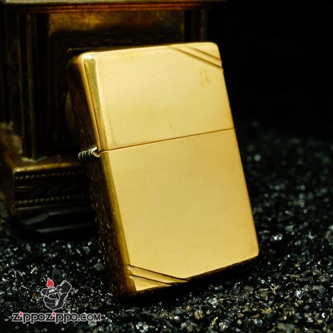 Zippo La mã đồng bóng Vintage vát chéo sản xuất năm XII-1996