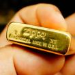 Zippo La mã đồng xước solid brass sản xuất năm XII-1996