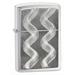 Zippo nổi trắng 2 sọc - Mã SP: ZPC2021